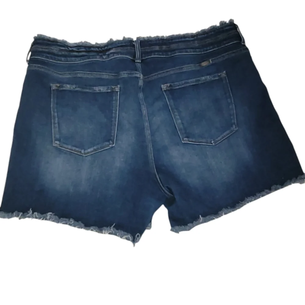 KanCan Denim Raw Edge Frayed Shorts